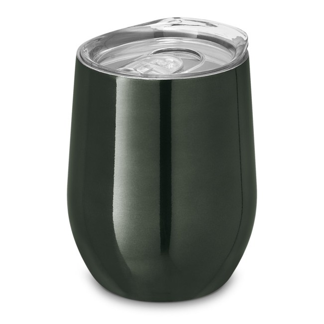 Copo de viagem térmico em aço inox de parede dupla isolada a vácuo (400 mL) promocional