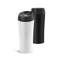 Copo de viagem térmico em aço inox de parede dupla isolada a ar (470 mL) corporativo