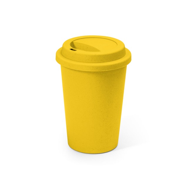 Copo para viagem em fibra de bambu (60%) e PP (40%) (450 mL) com logotipo