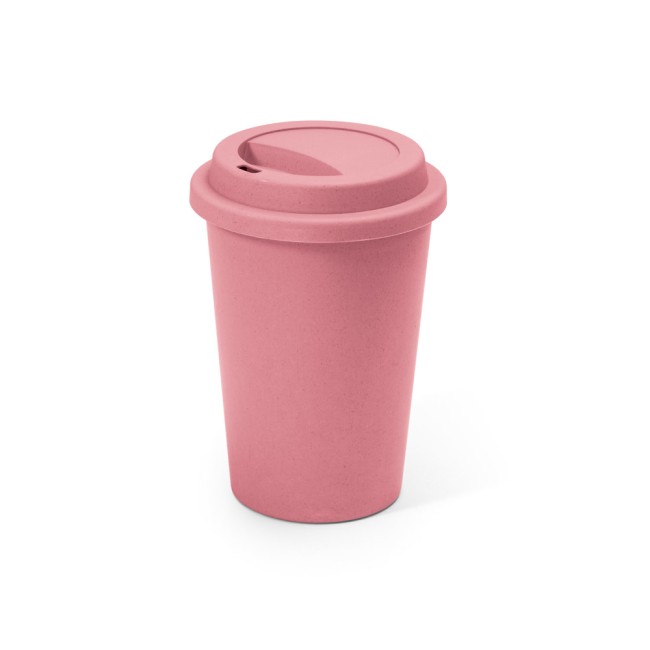 Copo para viagem em fibra de bambu (60%) e PP (40%) (450 mL) com logotipo