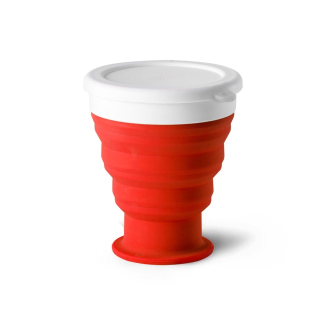 Copo de viagem em silicone e PP (400 mL) corporativo