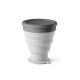 Copo de viagem em silicone com tampa em PP (400 mL) com logotipo