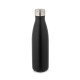 Garrafa térmica em aço inox de parede dupla isolada a vácuo (500 mL) com logotipo