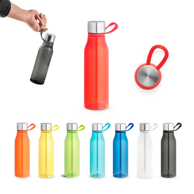 Squeeze em PET 100% reciclado com alça de silicone (590 mL) brinde