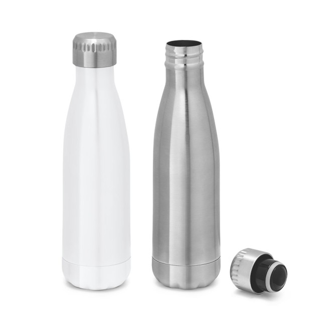 Garrafa térmica para sublimação em aço inox, de parede dupla isolada a vácuo (510 mL) personalizado