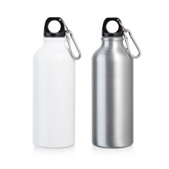 Squeeze em alumínio para sublimação com mosquetão (500 mL) brinde