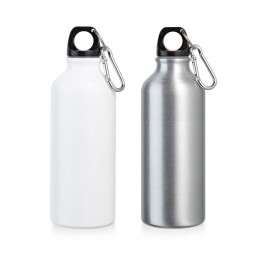 Squeeze em alumínio para sublimação com mosquetão (500 mL) brinde