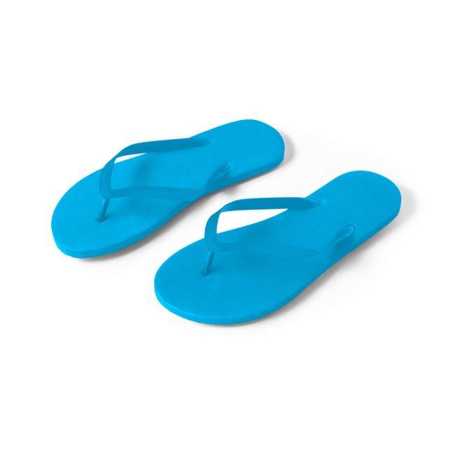 Chinelos confortáveis com sola em PE e tira em PVC corporativo