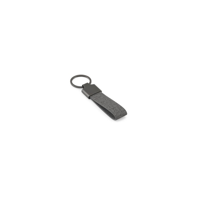 Chaveiro em metal e PET 30% reciclado personalizado