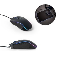 Mouse para jogos em ABS com acabamento em borracha corporativo
