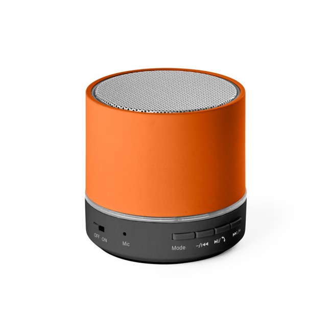 Caixa de som portátil com microfone e autonomia de 4h30 (400 mAh), em ABS 100% reciclado corporativo