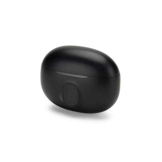 Fones de ouvido wireless com autonomia de 4h (200 mAh), em ABS 100% reciclado com logotipo