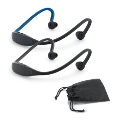 Fone de ouvido desportivos em ABS e silicone promocional
