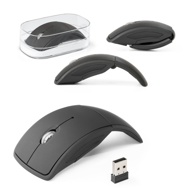 Mouse wireless dobrável 2'4G. em ABS personalizado