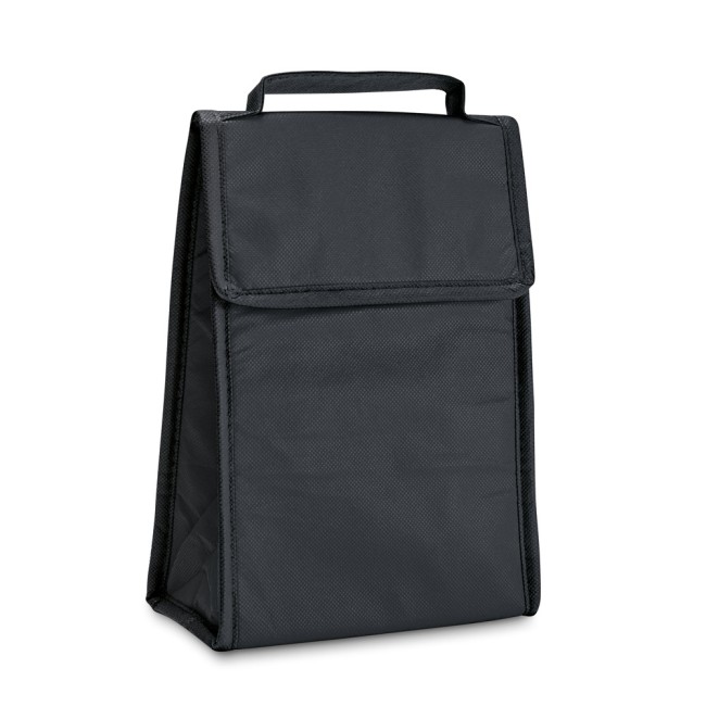 Cooler. Bolsa térmica dobrável em non-woven (80 g/m²) com fecho aderente 3 L com logotipo