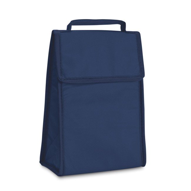 Cooler. Bolsa térmica dobrável em non-woven (80 g/m²) com fecho aderente 3 L com logotipo