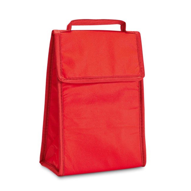 Cooler. Bolsa térmica dobrável em non-woven (80 g/m²) com fecho aderente 3 L com logotipo
