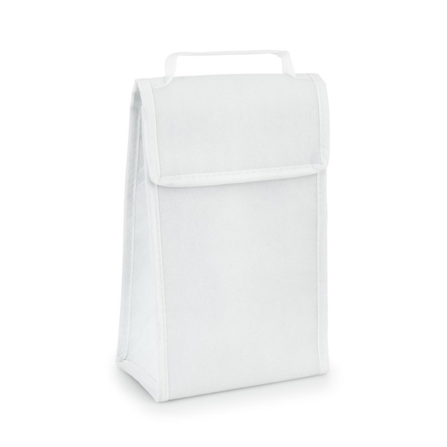 Cooler. Bolsa térmica dobrável em non-woven (80 g/m²) com fecho aderente 3 L com logotipo