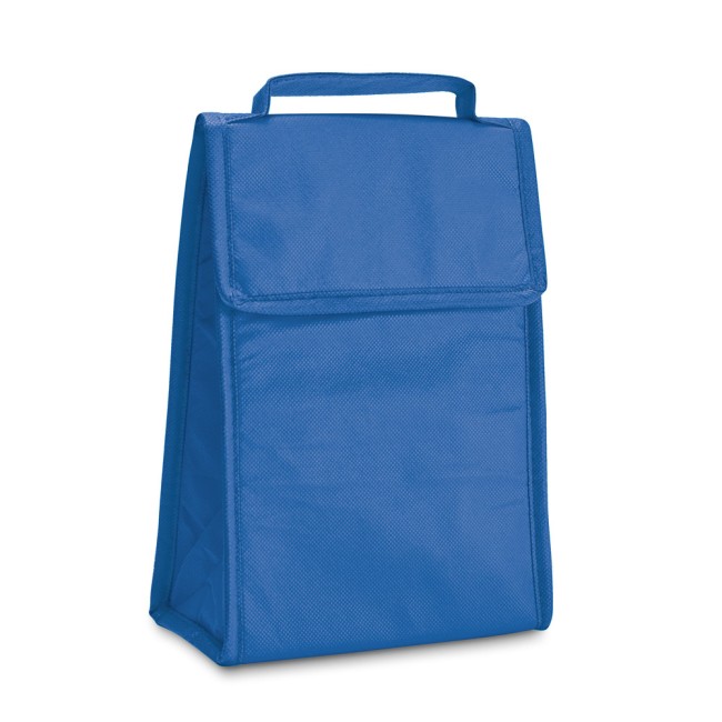 Cooler. Bolsa térmica dobrável em non-woven (80 g/m²) com fecho aderente 3 L com logotipo