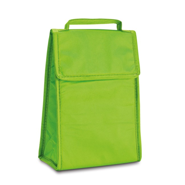 Cooler. Bolsa térmica dobrável em non-woven (80 g/m²) com fecho aderente 3 L com logotipo
