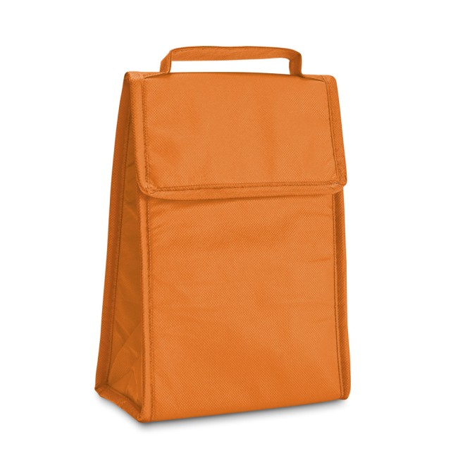 Cooler. Bolsa térmica dobrável em non-woven (80 g/m²) com fecho aderente 3 L com logotipo