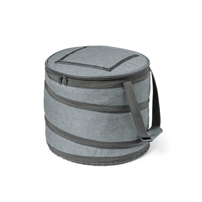 Cooler. Sacola térmica flexível 13 L em 600D com logotipo