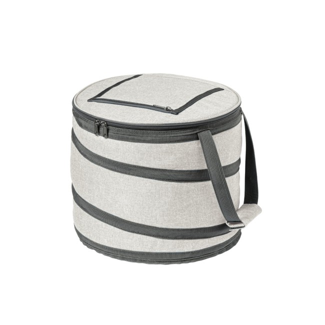 Cooler. Sacola térmica flexível 13 L em 600D com logotipo