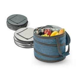 Cooler. Sacola térmica flexível 13 L em 600D com logotipo