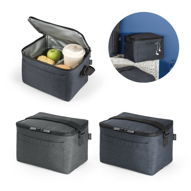 Cooler. Bolsa térmica em poliéster reciclado 600D com interior forrado em PEVA 6 L corporativo