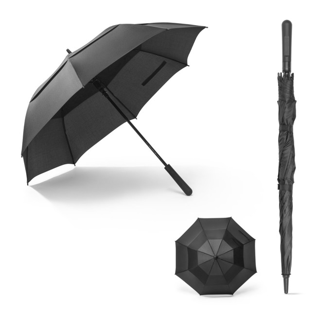 Guarda-chuva de 27'5'' em poliéster 100% reciclado pongee 190T com abertura automática personalizado