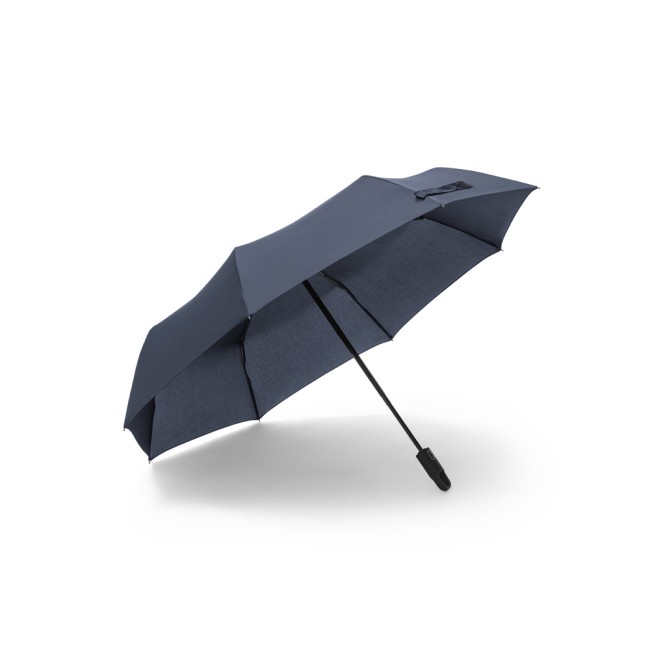 Guarda-chuva, dobrável, em poliéster 100% reciclado pongee 190T com abertura e fecho automático brinde