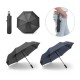 Guarda-chuva, dobrável, em poliéster 100% reciclado pongee 190T com abertura e fecho automático brinde