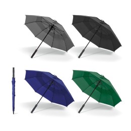 Guarda-chuva em poliéster 100% reciclado 190T com abertura automática personalizado