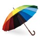 Guarda-chuva arco-íris em poliéster pongee 190T personalizado