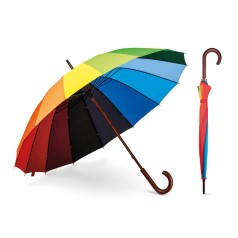 Guarda-chuva arco-íris em poliéster pongee 190T personalizado