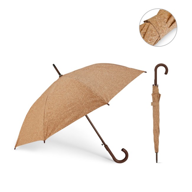 Guarda-chuva em cortiça com abertura automática personalizado