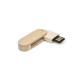 Pen drive oval 4gb giratório com logotipo