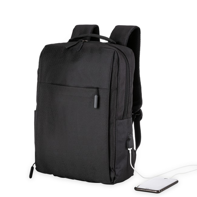 Mochila de nylon usb 20l para brinde