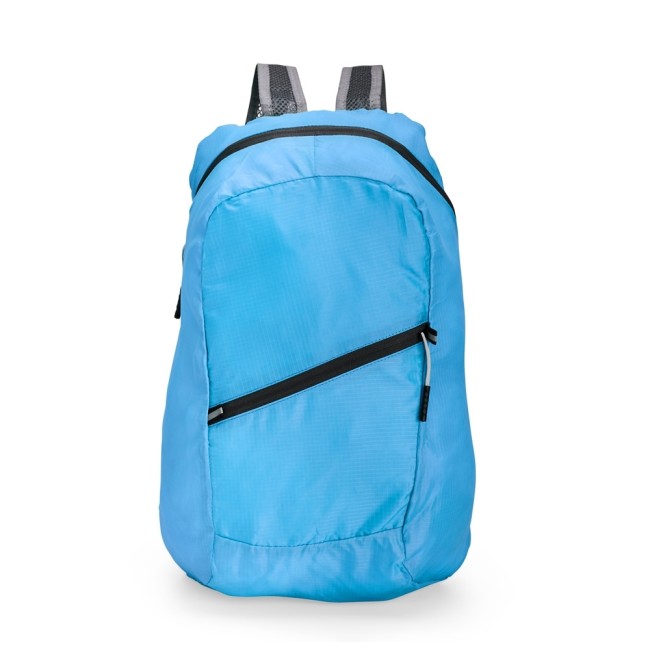 Mochila dobrável poliéster 16l com logotipo