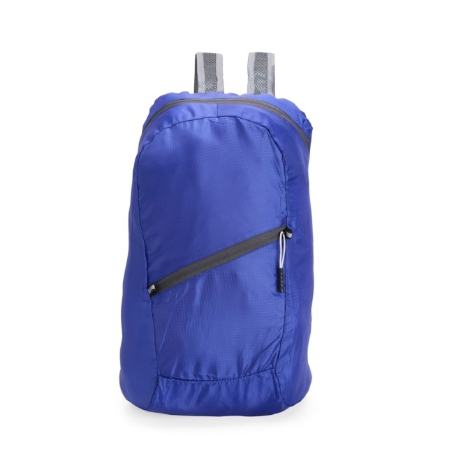 Mochila dobrável poliéster 16l com logotipo