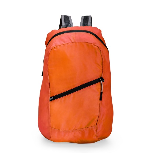 Mochila dobrável poliéster 16l com logotipo