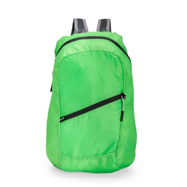 Mochila dobrável poliéster 16l com logotipo