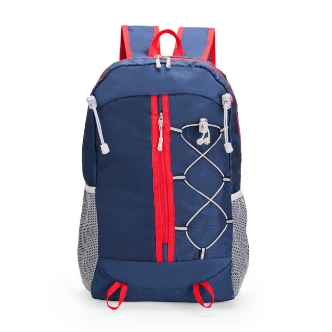 Mochila dobrável poliéster 23l com logotipo
