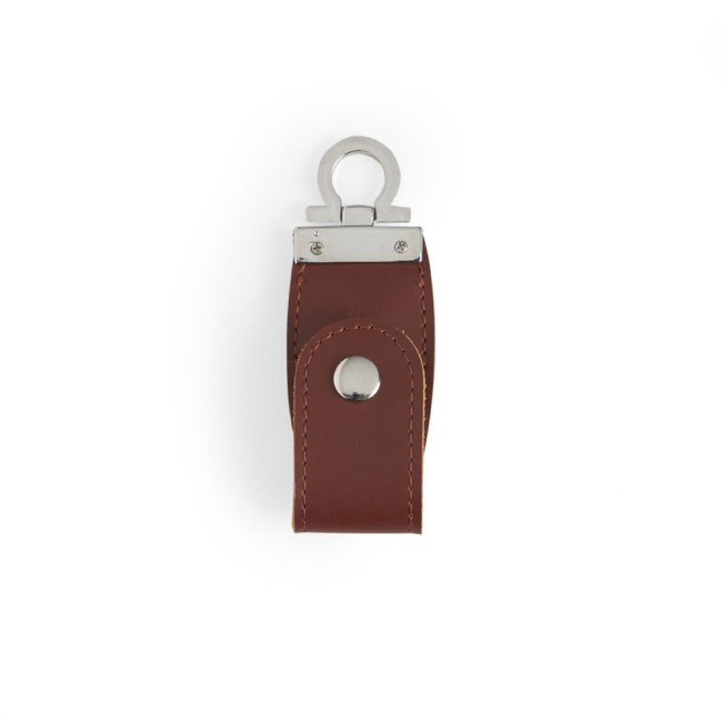 Pen drive couro 4 gb com logotipo
