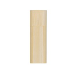 Pen drive bambu redondo 4gb com tampa promocional
