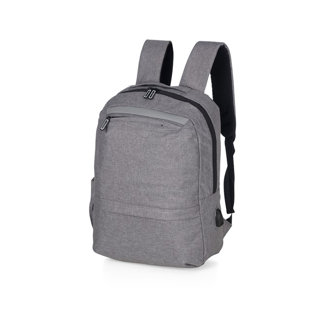 Mochila de nylon usb 21l promocional