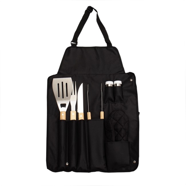 Kit churrasco 8 peças com logotipo