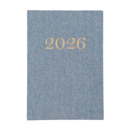 Agenda diária 2026 linho para empresas