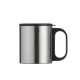 Caneca inox 180ml com tampa para empresas