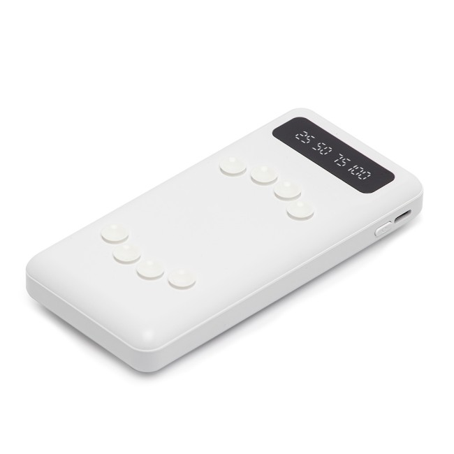 Power bank 10.000mah com lanterna e multissaídas com logotipo